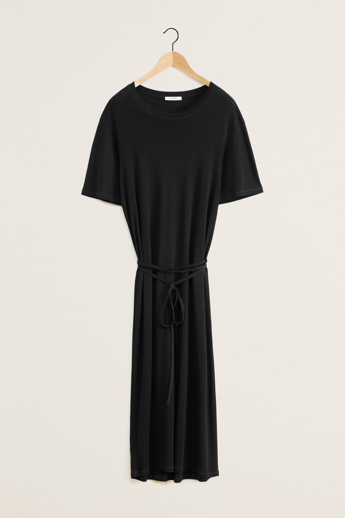 Lemaire  —  Belted Rib T-Shirt Dress