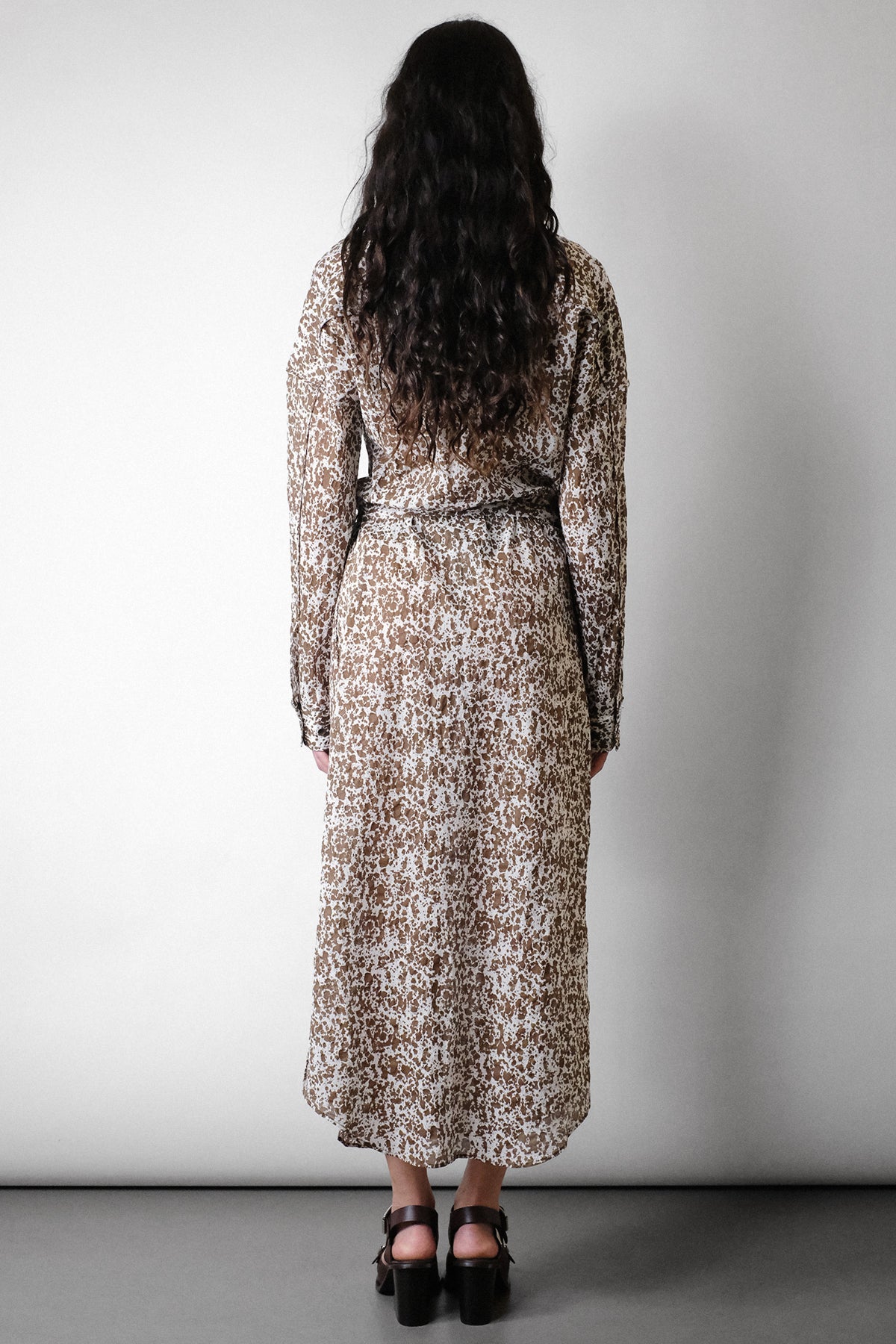 Lemaire  —  Printed Long Shirt Dress