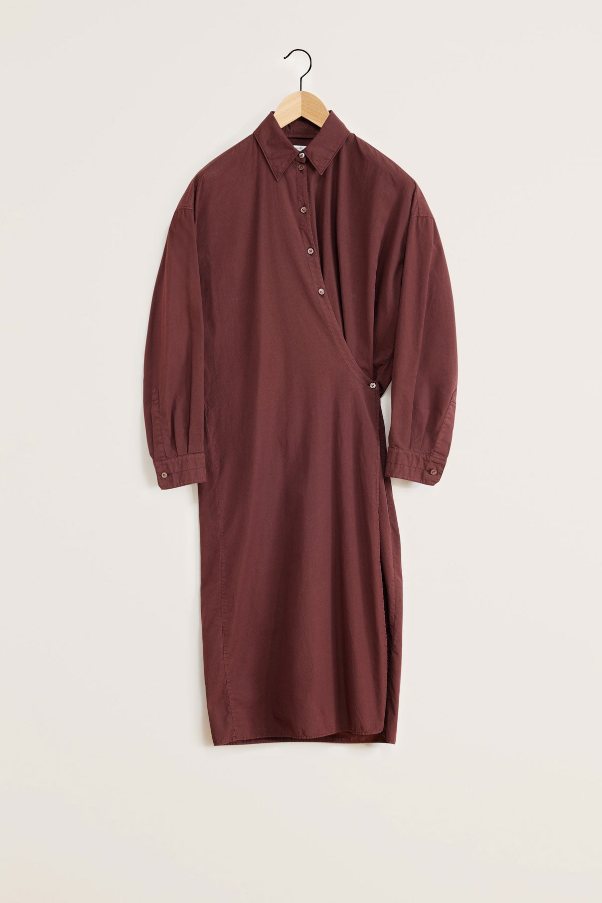 Lemaire — Straight Collar Twisted Dress / Cocoa Bean