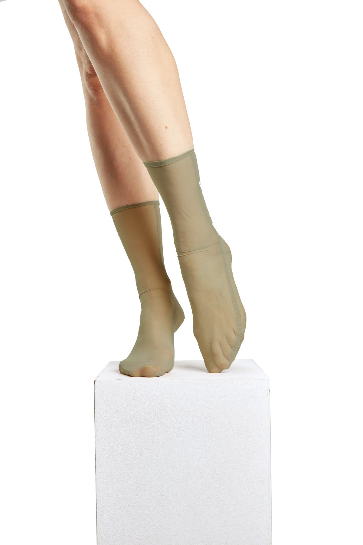 Simone Wild — Net Ankle Socks / Kale