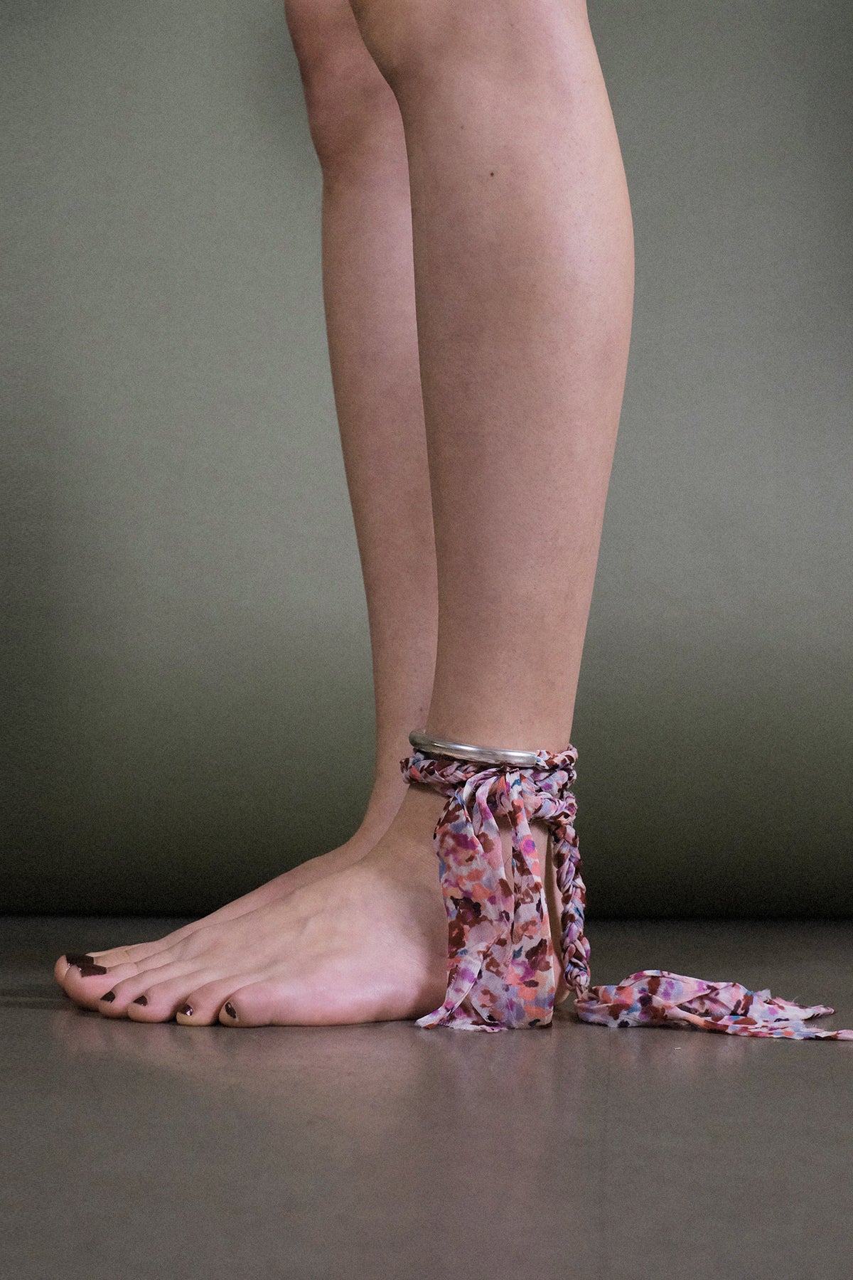 Isabel Marant  —  Anklet / Raspberry / Ecru
